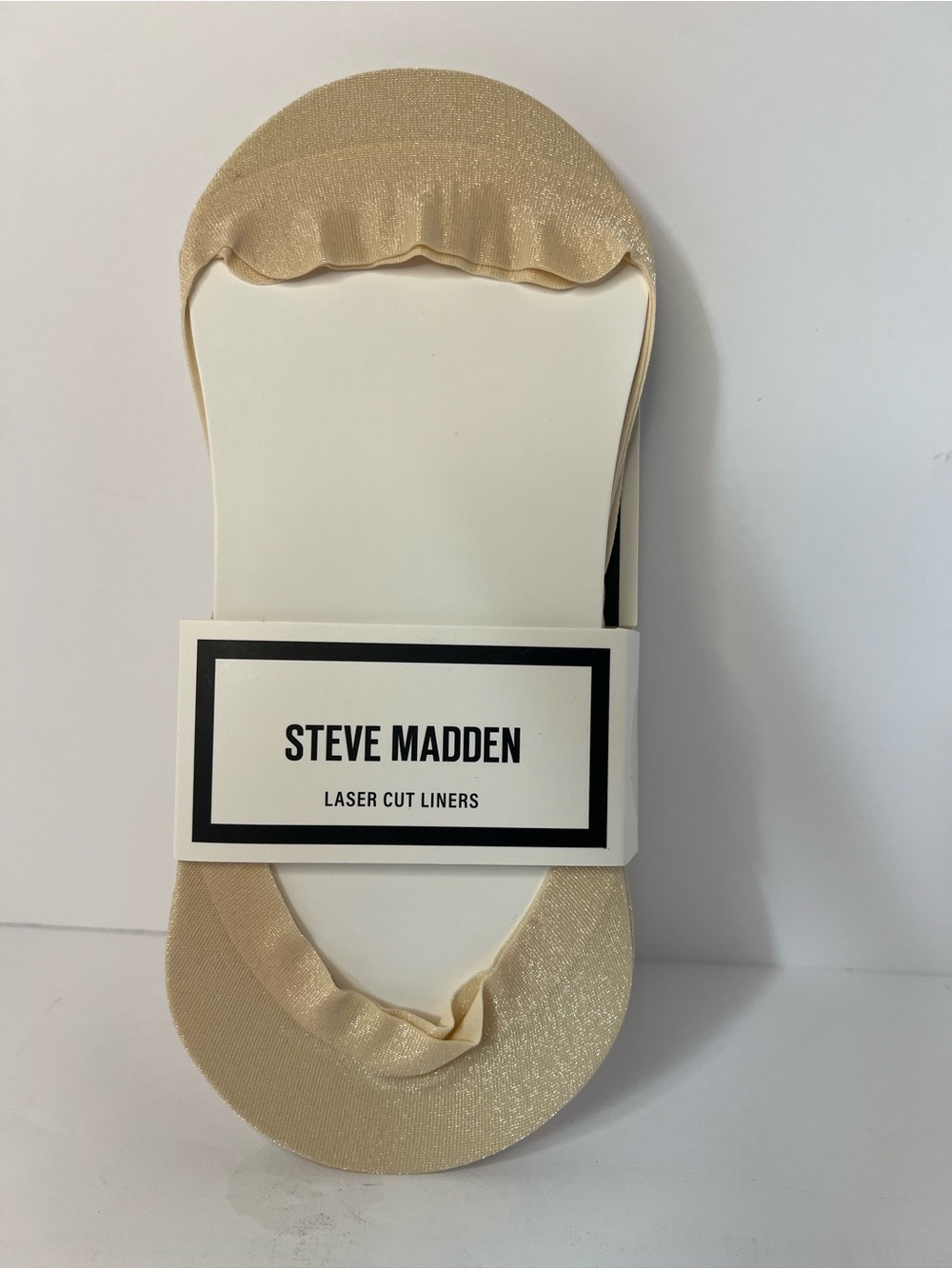 Steve Madden Beige No-Show Laser Cut Liners 2 pair